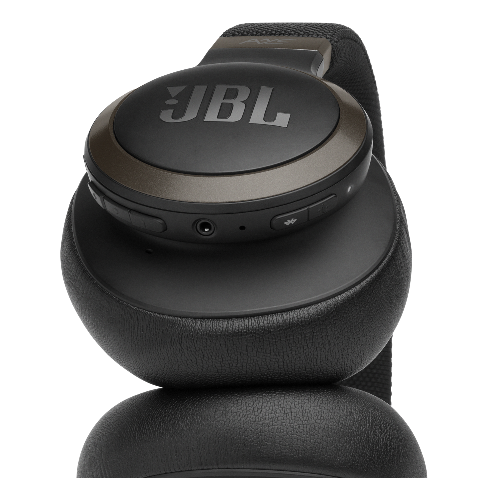 JBL Live 650BTNC - Black - Wireless Over-Ear Noise-Cancelling Headphones - Detailshot 2